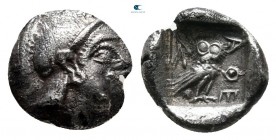 Attica. Athens 500-480 BC. Obol AR