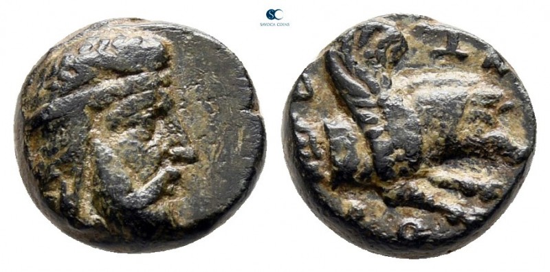 Mysia. Kisthene. ΟΡΟΝΤΗΣ (Orontes), satrap of Mysia 357-352 BC. 
Bronze Æ

9 ...