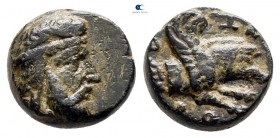 Mysia. Kisthene. ΟΡΟΝΤΗΣ (Orontes), satrap of Mysia 357-352 BC. Bronze Æ