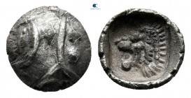 Mysia. Kyzikos 450-400 BC. Tetartemorion AR