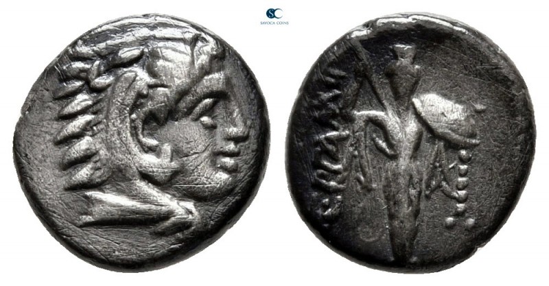 Mysia. Pergamon circa 310-282 BC. 
Diobol AR

10 mm., 1,26 g.

Head of Hera...