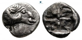 Troas. Kebren 500-400 BC. Diobol AR