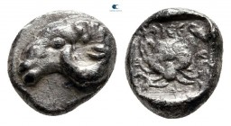 Troas. Kebren circa 460 BC. Obol AR