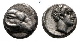 Troas. Kebren circa 387-310 BC. Obol AR