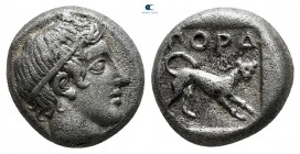 Lesbos. Pordosilene circa 427-405 BC. Hemidrachm AR