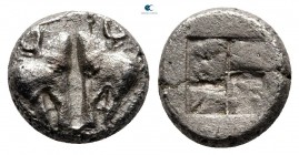 Lesbos. Uncertain mint circa 500-450 BC. BI 1/12 Stater