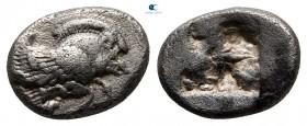 Ionia. Klazomenai  480-400 BC. Diobol AR