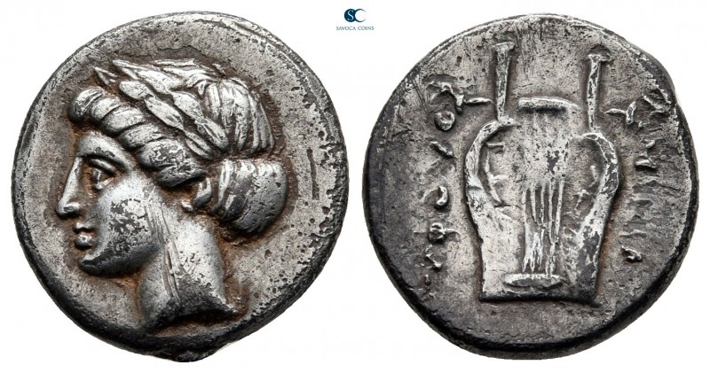 Ionia. Kolophon 310-294 BC. Aminias (ΑΜΙΝΙΑΣ), magistrate
Drachm AR

16 mm., ...