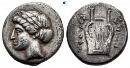 Ionia. Kolophon  310-294 BC. Aminias (ΑΜΙΝΙΑΣ), magistrate. Drachm AR