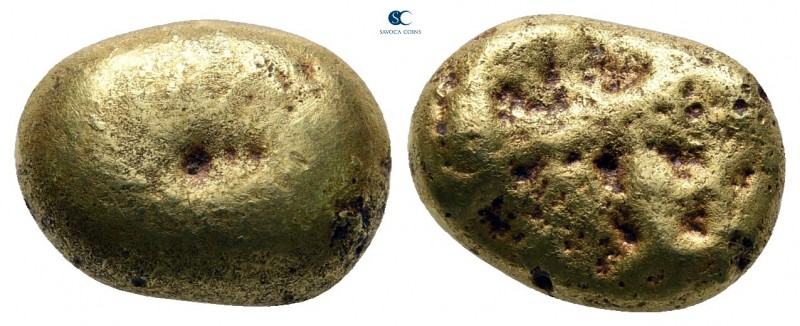 Ionia. Uncertain mint 650-600 BC. 
Ingot EL

13 mm., 6,28 g.

Blank cast in...