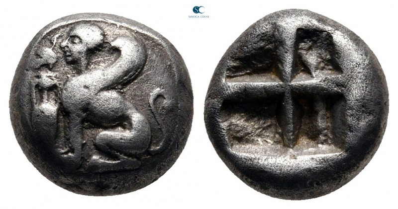 Islands off Ionia. Chios 435-425 BC. 
1/3 Stater - Tetrobol AR

10 mm., 2,57 ...