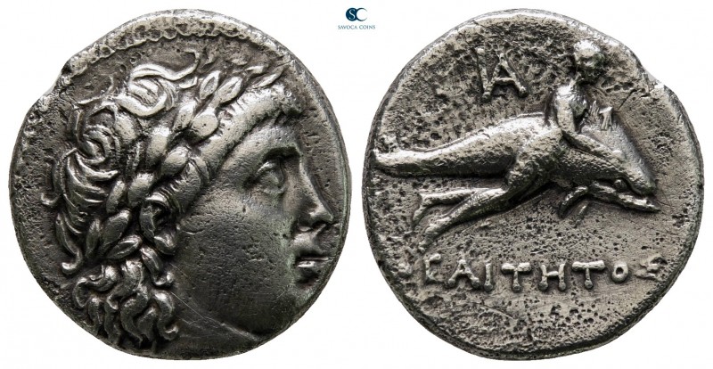 Caria. Iasos circa 250-190 BC. Theaititos (ΘΕΑΙΤΗΤΟΣ), magistrate
Drachm AR

...