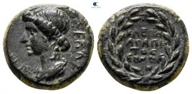 Phrygia. Eumeneia - Fulvia. Livia, wife of Augustus AD 14-29. Kleon Agapetos, magistrate. Struck under Tiberius. Bronze Æ