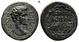 Phrygia. Hierapolis. Augustus 27 BC-AD 14. Fabius Maximus, proconsul of Asia. Struck under Augustus, 10-9 BC. Μagistrate, Dryas (ΔΡΥΑΣ-).. Bronze Æ...