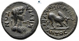 Phrygia. Kibyra AD 81-96. high priest, Klau Bias. Bronze Æ