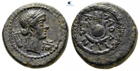 Phrygia. Laodikeia ad Lycum. Pseudo-autonomous issue AD 14-37. Pythes Pythou, magistrate. Bronze Æ