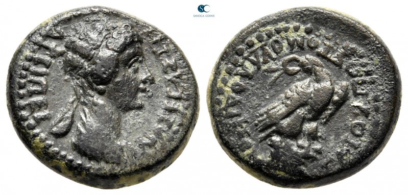 Phrygia. Laodikeia ad Lycum. Agrippina II AD 50-59. 
Bronze Æ

17 mm., 4,53 g...