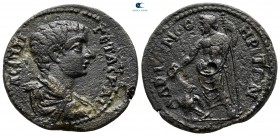 Mysia. Hadrianotherai. Geta as Caesar AD 198-209. Bronze Æ