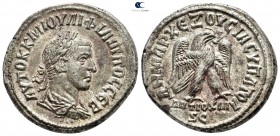 Seleucis and Pieria. Antioch. Philip II AD 247-249. Struck AD 249. Billon-Tetradrachm