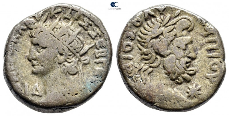 Egypt. Alexandria. Nero AD 54-68. Dated RY 14=AD 67/8
Billon-Tetradrachm

24 ...