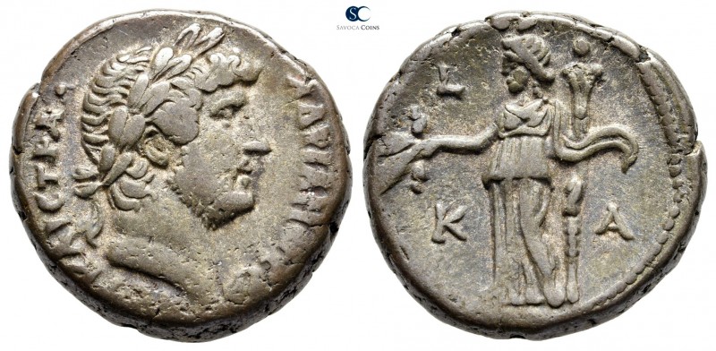 Egypt. Alexandria. Hadrian AD 117-138. Dated RY 21=AD 136/137
Billon-Tetradrach...