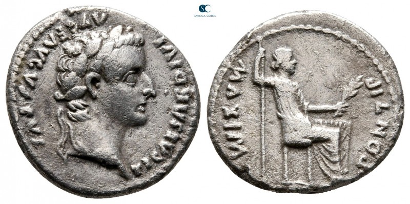 Tiberius AD 14-37. "Tribute Penny" type. Lugdunum (Lyon)
Denarius AR

18 mm.,...