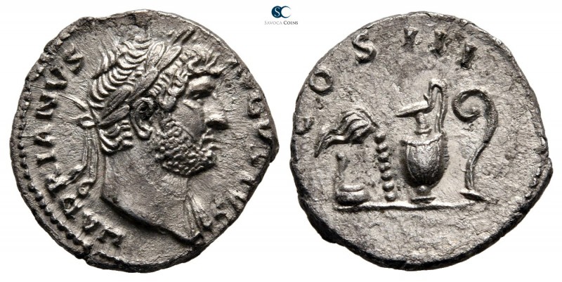 Hadrian AD 117-138. Struck AD 124-128. Rome
Denarius AR

17 mm., 3,28 g.

H...