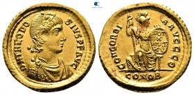 Theodosius II AD 402-450. Constantinople. Solidus AV