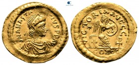 Anastasius I AD 491-518. Constantinople. Semissis AV