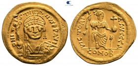 Justin II AD 565-578. Struck AD 565-567. Constantinople. 1st officina. Solidus AV