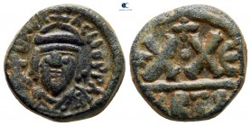 Heraclius AD 610-641. DOC II 6; SB 713. Carthago. Half follis Æ