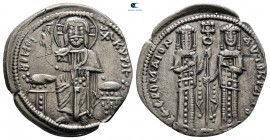 Andronicus II Palaeologus, with Michael IX AD 1282-1328. Constantinople. Bisilikon AR