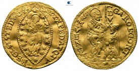 Italy. Venice. Carlo Contarini AD 1655-1656. Zecchino AV