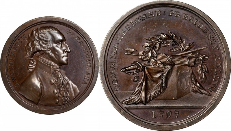 "1797" (ca. 1805) Sansom Medal. Original. Bronze. 40 mm. By John Reich, for Jose...