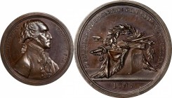 "1797" (ca. 1805) Sansom Medal. Original. Bronze. 40 mm. By John Reich, for Joseph Sansom. Musante GW-58, Baker-71A, Julian PR-1. Mint State.

A ver...