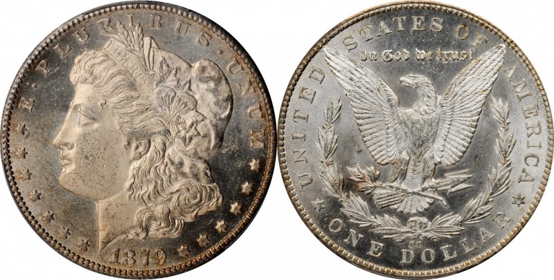 1879-CC Morgan Silver Dollar. Clear CC. MS-62 (PCGS).

A highly lustrous, shar...