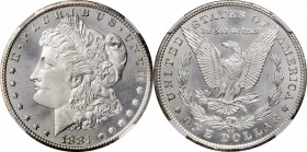 1881-CC Morgan Silver Dollar. MS-66 (NGC).

This gorgeous Gem is fully struck and brilliant, with bright silver white luster. Popular low mintage CC...