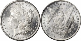 1890-CC GSA Morgan Silver Dollar. MS-62 (PCGS).

Frosty, overall brilliant surfaces are sharply struck and visually appealing. A couple of sizable c...