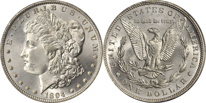Desirable Gem 1894 Dollar 

MS-65 (PCGS) Just 10 Graded Finer at PCGS

1894 ...