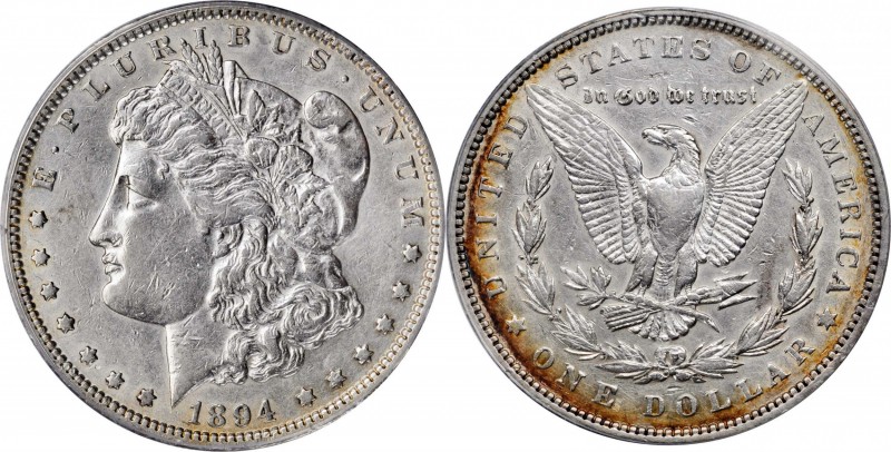1894 Morgan Silver Dollar. EF-40 (PCGS).

Untoned apart from a partial halo of...