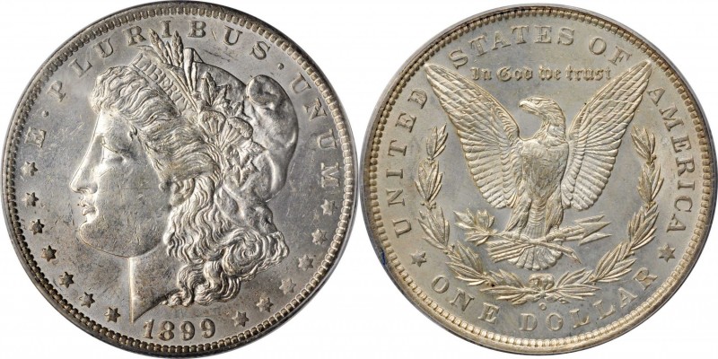 1899-O Morgan Silver Dollar. VAM-6. Top 100 Variety. Micro O. MS-60 (ANACS).

...