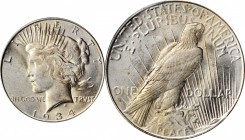 1934-S Peace Silver Dollar. MS-64 (PCGS). CAC.

This example presents outstanding Choice Mint State quality for this key date Peace dollar issue. It...