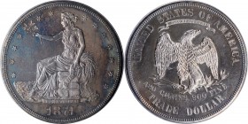 1874 Trade Dollar. Proof. Genuine (PCGS).

An overall sharply struck example that appears smooth, although closer inspection reveals a glossy textur...