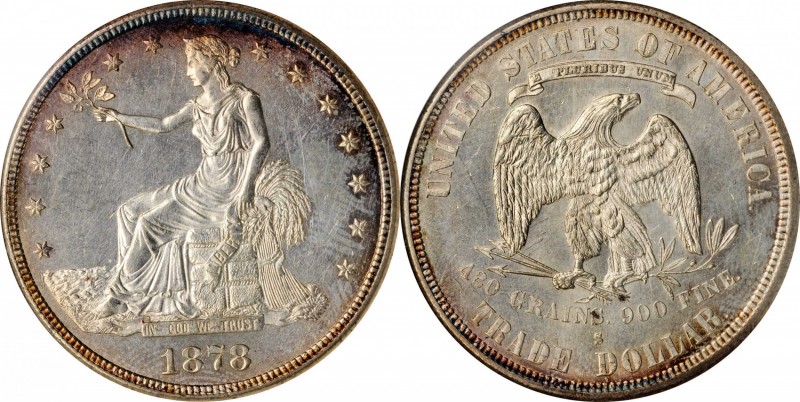 1878-S Trade Dollar. MS-61 PL (ANACS). OH.

Otherwise untoned with a highly lu...