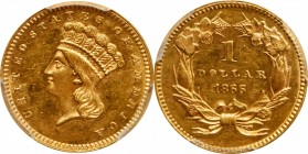 1866 Gold Dollar. MS-61 (PCGS).

This attractive gold dollar displays bold luster and undeniable Mint State quality.

PCGS# 7565. NGC ID: 25D2.
...