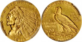 1911-D Indian Quarter Eagle. Strong D. AU Details--Scratch (PCGS).

Sharply to fully defined features include a crisp, boldly outlined D mintmark. L...