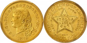 Famous 1879 Flowing Hair Stella

Rare Judd-1636 Variety Struck in Copper, Then Gilt

1879 Four-Dollar Gold Stella. Flowing Hair. Judd-1636, Polloc...