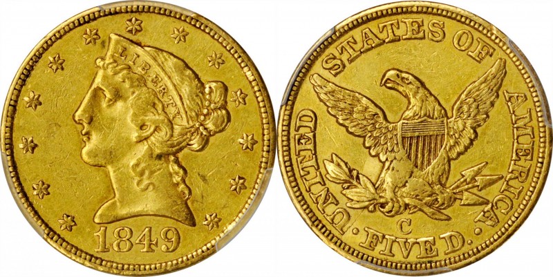 1849-C Liberty Head Half Eagle. EF-45 (PCGS). CAC.

Nicely original for a ligh...