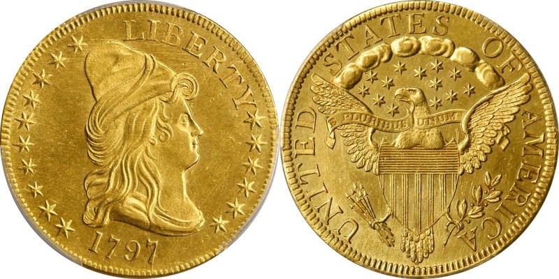 Mint State 1797 Heraldic Eagle $10 Gold

1797 Capped Bust Right Eagle. Heraldi...