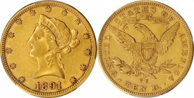 1891-CC Liberty Head Eagle. VF Details--Filed Rims (PCGS).

This example of a popular Carson-City issue displays pleasing orange-gold patina.

PCG...